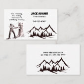 Lumberjack Tree Service名刺 名刺 (正面/裏面)