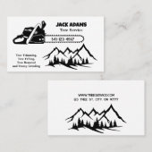 Lumberjack Tree Service名刺 名刺 (正面/裏面)