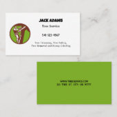 Lumberjack Tree Service名刺 名刺 (正面/裏面)