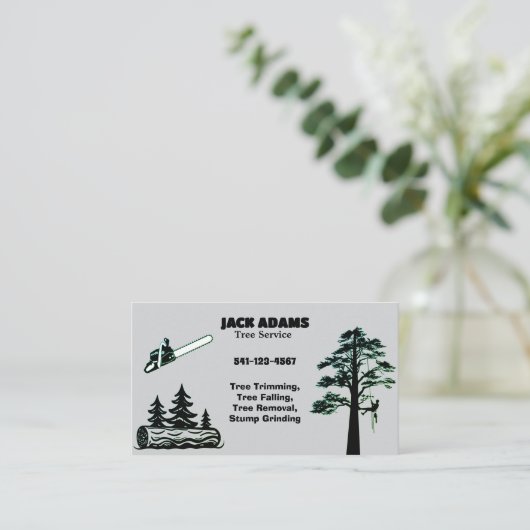 Lumberjack Tree Service名刺 名刺 (スタンド正面)