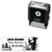 Lumberjack Tree Service セルフインキングスタンプ (インサイチュ)
