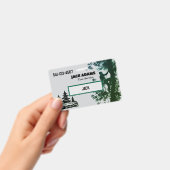 Lumberjack Tree Service Business Card バッジ (Handheld)