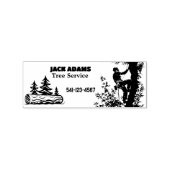 Lumberjack Tree Service Business Card ラバースタンプ (インプリント)
