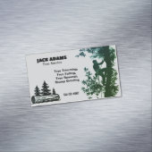 Lumberjack Tree Service Magnetic Business Card マグネット名刺 (インサイチュ)