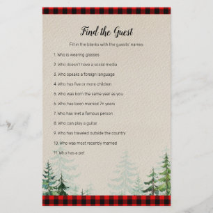 Lumberjack Water color Find the Guest game