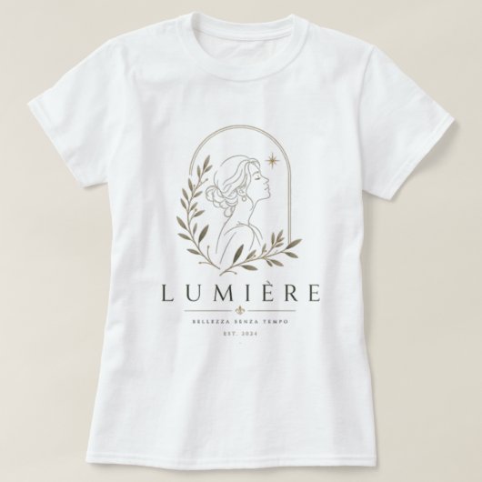 Lumière – Bellezza Senza Tempo ロゴ Tシャツ (デザイン正面)