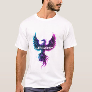 "LUMIGENIC Phoenix Rising Neon T-Shirt Design 1 " Tシャツ