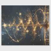 Lumina Arbor – Golden Tree Gift Wrap ラッピングペーパー (フラット)