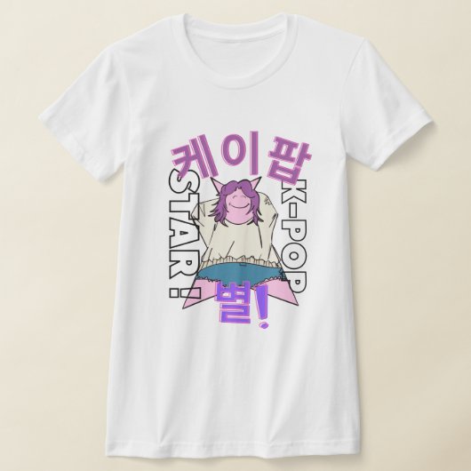LUMINA K-Popアイドルファッション Tシャツ (レイダウン)