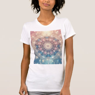 Luminary Crystal Mandala — Opalescent Goddess Tシャツ