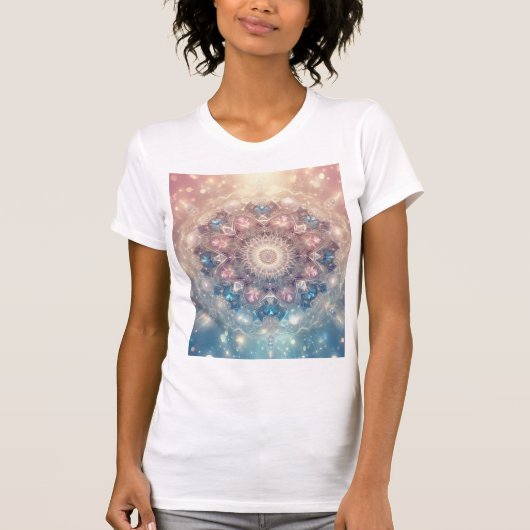 Luminary Crystal Mandala — Opalescent Goddess Tシャツ (正面)