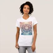 Luminary Crystal Mandala — Opalescent Goddess Tシャツ (正面フル)