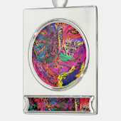 Luminescent Female Silhouette Banner Ornament シルバープレートバナーオーナメント (左)