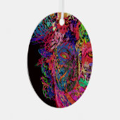 Luminescent Female Silhouette Metal Ornament メタルオーナメント (正面右)