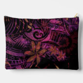 Luminescent Lava Tribal Plumeria Cosmetic Bag –  アクセサリーポーチ (裏面)