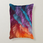 Luminous Abstract Tissue Paper Layers アクセントクッション (正面(垂直))