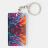 Luminous Abstract Tissue Paper Layers キーホルダー (裏面)