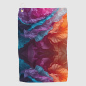 Luminous Abstract Tissue Paper Layers ゴルフタオル (正面)
