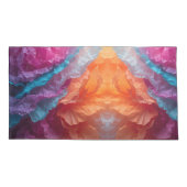 Luminous Abstract Tissue Paper Layers 枕カバー (裏面-左)