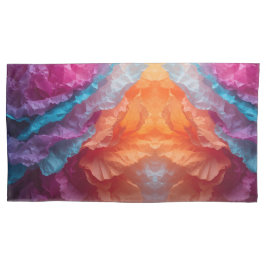 Luminous Abstract Tissue Paper Layers 枕カバー