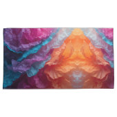 Luminous Abstract Tissue Paper Layers 枕カバー (正面右)