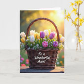 Luminous Aunt Mothers Day Card カード (黄色い花)