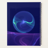 Luminous Blue Purple Dream Abstract Fractal Art プランナー手帳 (裏面)