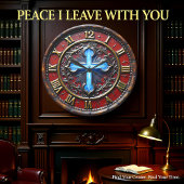 Luminous Cross Ornate ラージ壁時計