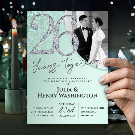 Luminous Diamond 26th Wedding Anniversary  招待状