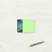 Luminous Fantasy Flower, Colorful Abstract Fractal ポストイット (デスク上)