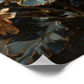 Luminous Flora – フラワーズデジタルアートポスター ポスター (角)