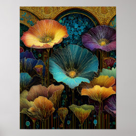 Luminous Floral Wall Art – 4×5 Digital Download    ポスター