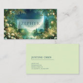 Luminous Forest White Rose and Celestial Night 名刺 (正面/裏面)