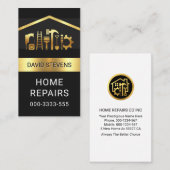 Luminous Gold Handyman Tools Roof 名刺 (正面/裏面)