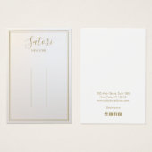 Luminous Gray Ombre Script Hair Clip Display (正面&裏面)