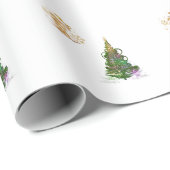 Luminous Green Holiday Tree wrapping paper ラッピングペーパー (ロールコーナー)