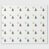 Luminous Green Holiday Tree wrapping paper  ラッピングペーパー (フラット)