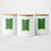 Luminous Green Marble Pattern製品ラベルのロゴ フードラベル (ボトル)