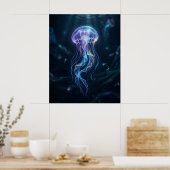 Luminous Jellyfish Ocean Glow ポスター (キッチン)