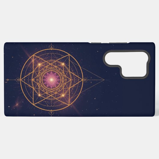Luminous Mandala of Golden Harmony Samsung Galaxyケース (裏面横)
