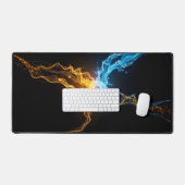 Luminous Molecular Collision デスクマット (キーボード&マウス)