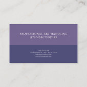 Luminous Nightfall Blue Floral 名刺 (裏面)