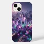 Luminous Purple Crystal Cluster Phone Case - Magic Case-Mate iPhoneケース (裏面)