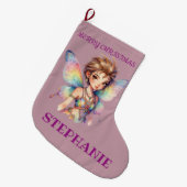 Luminous Rainbow Guardian fairy ラージクリスマスストッキング (正面 (吊り時))