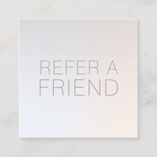 Luminous Silverサロンスパお客様の紹介 紹介カード (正面)