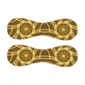 “Luminous Star Portal – Symmetrical Golden Fractal 野球ボール (パネル)