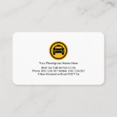 Luminous Taxi Service Lightning Fast Service 名刺 (裏面)