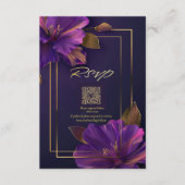 Luminous Violets QR Code RSVP  (正面)