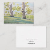 Luminous Watercolor Trees ノートカード (正面/裏面)