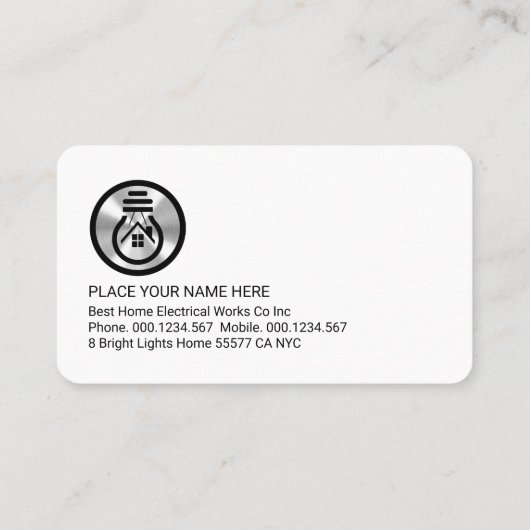 Luminous Your Name Electrical Services 名刺 (裏面)